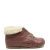 Blublonc Rose Croc Fur Baby Bootie-Tassel Children Shoes