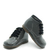 Beberlis Gray Patent Wingtip Baby Bootie-Tassel Children Shoes