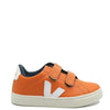 Veja Pumpkin White Velcro Sneaker-Tassel Children Shoes