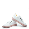 Dulis White and Pink Sneaker-Tassel Children Shoes