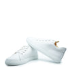 Dulis White Leather Lace Sneaker-Tassel Children Shoes