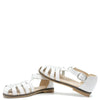 Manuela White Patent Gladiator Sandal-Tassel Children Shoes