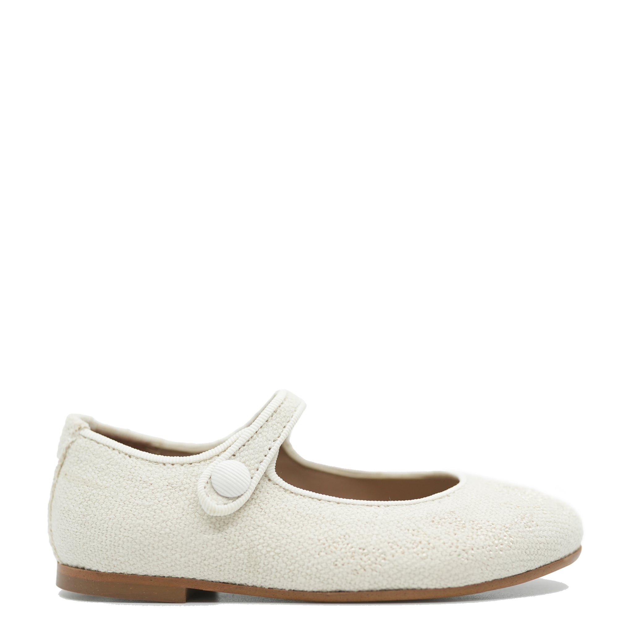 Papanatas Linen Embroidered Mary Jane-Tassel Children Shoes