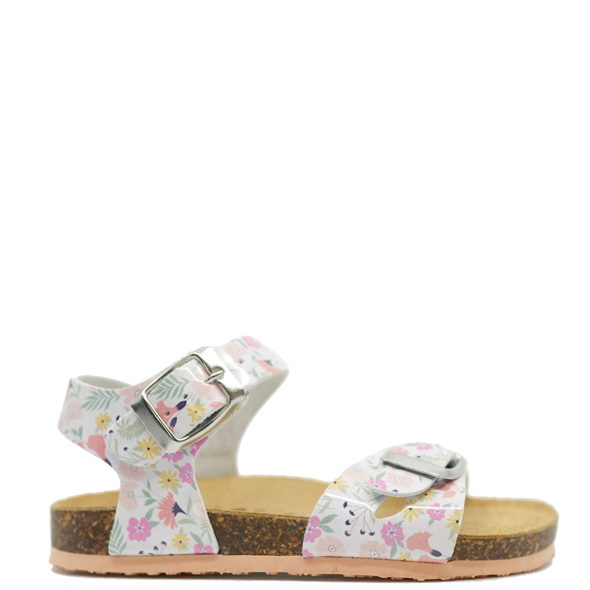 Primigi Coral Floral Birkenstock Sandal-Tassel Children Shoes