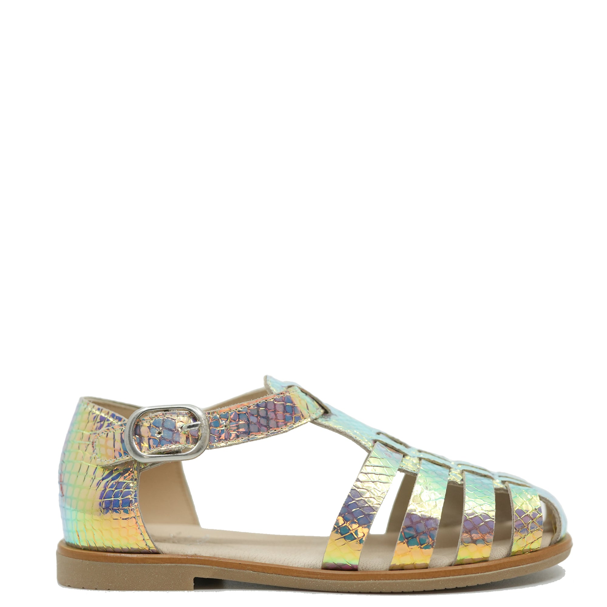 Manuela Iridescent Gladiator Sandal-Tassel Children Shoes