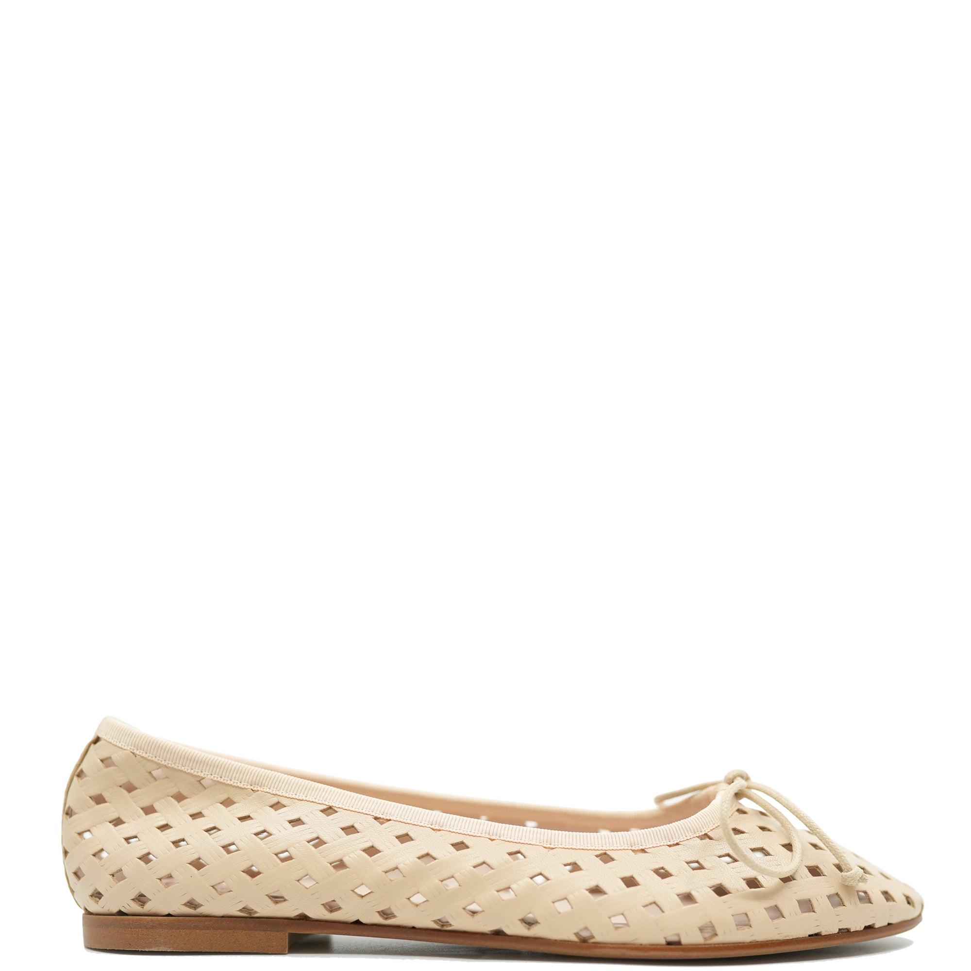 Beberlis Beige Perforated Flat-Tassel Children Shoes