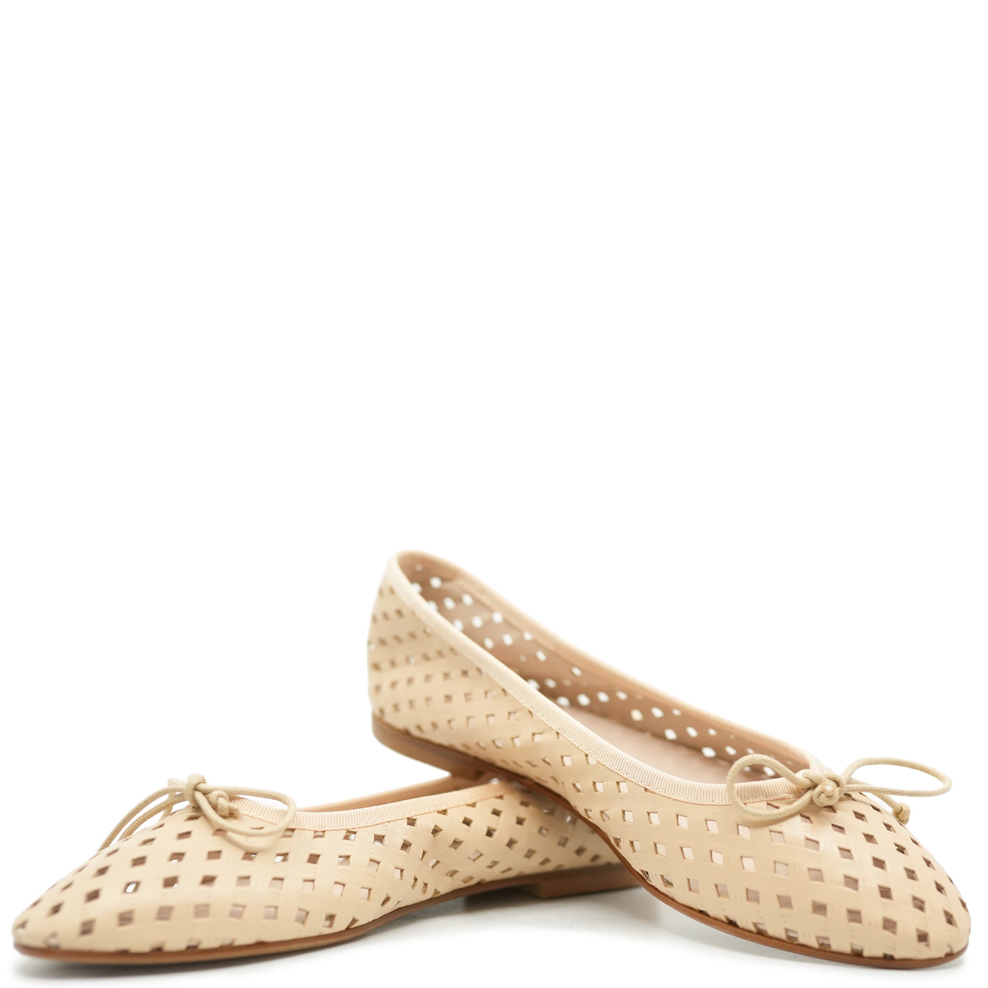 Beberlis Beige Perforated Flat-Tassel Children Shoes