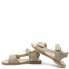 Manuela Taupe Textured Velcro Sandal-Tassel Children Shoes