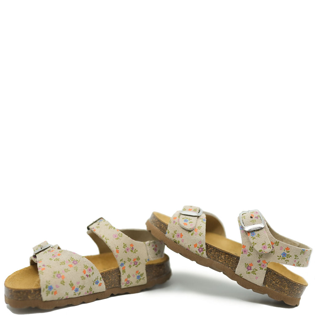Tocoto Floral Buckle Sandal-Tassel Children Shoes
