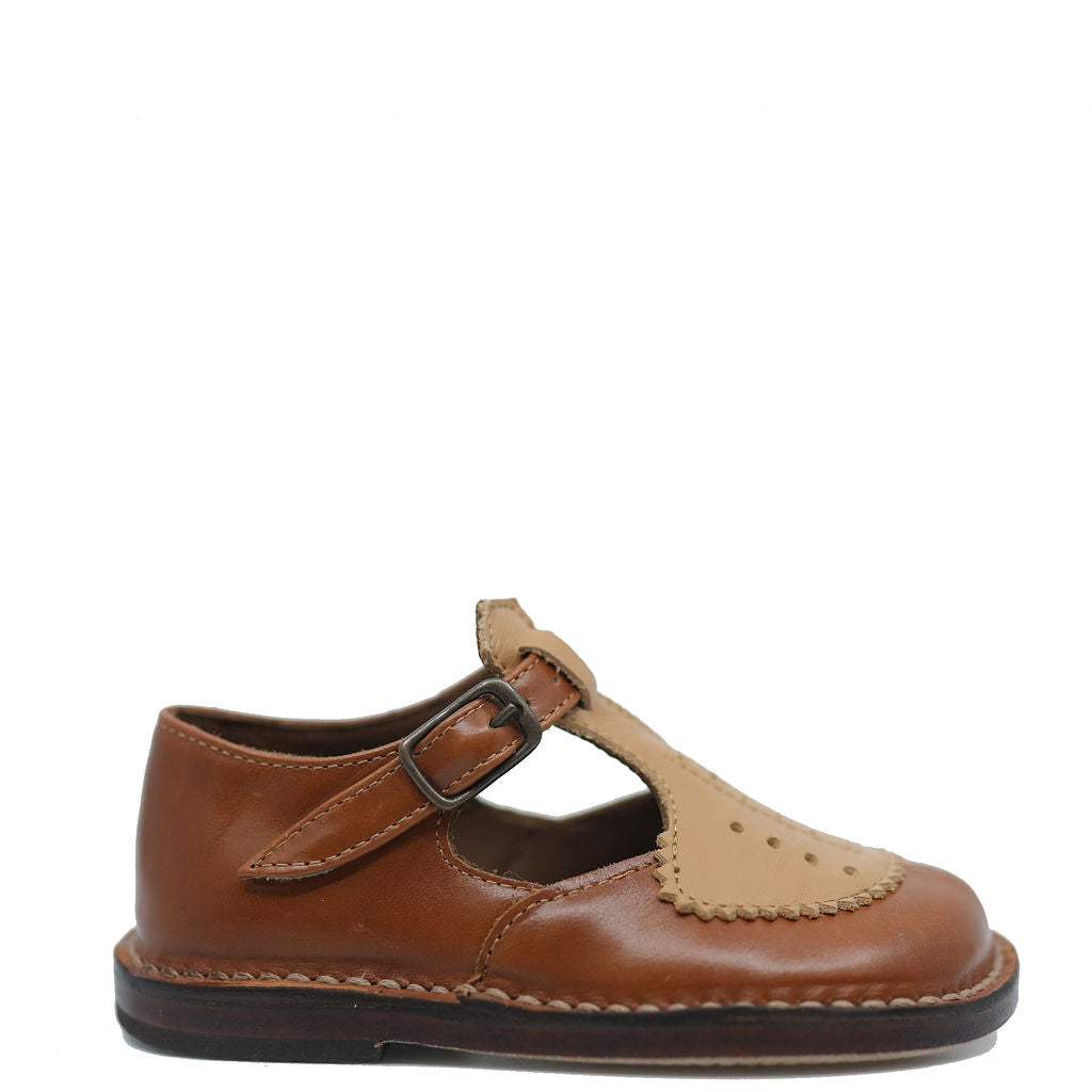 Pepe Vintage Luggage T Strap Baby Shoe-Tassel Children Shoes