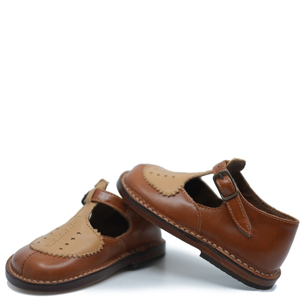 Pepe Vintage Luggage T Strap Baby Shoe-Tassel Children Shoes