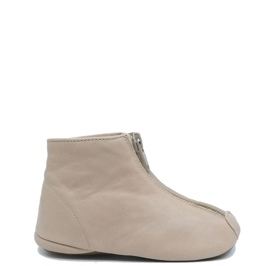 Pepe Nude Zipper Baby Bootie-Tassel Children Shoes