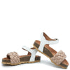 Papanatas Old Rose Braided Sandal-Tassel Children Shoes