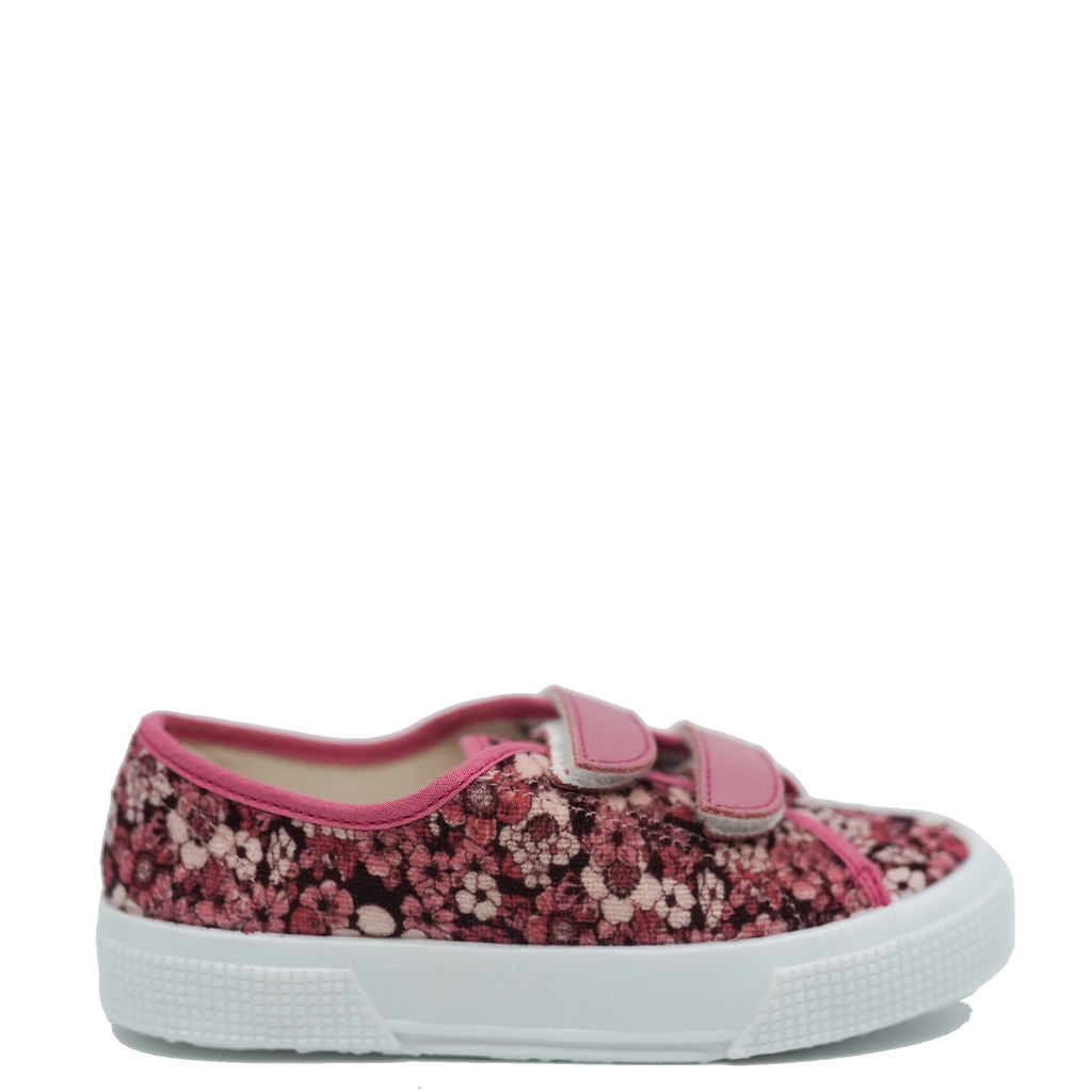 Pepe Raspberry Floral Printed Sneaker Tassel Children Shoes