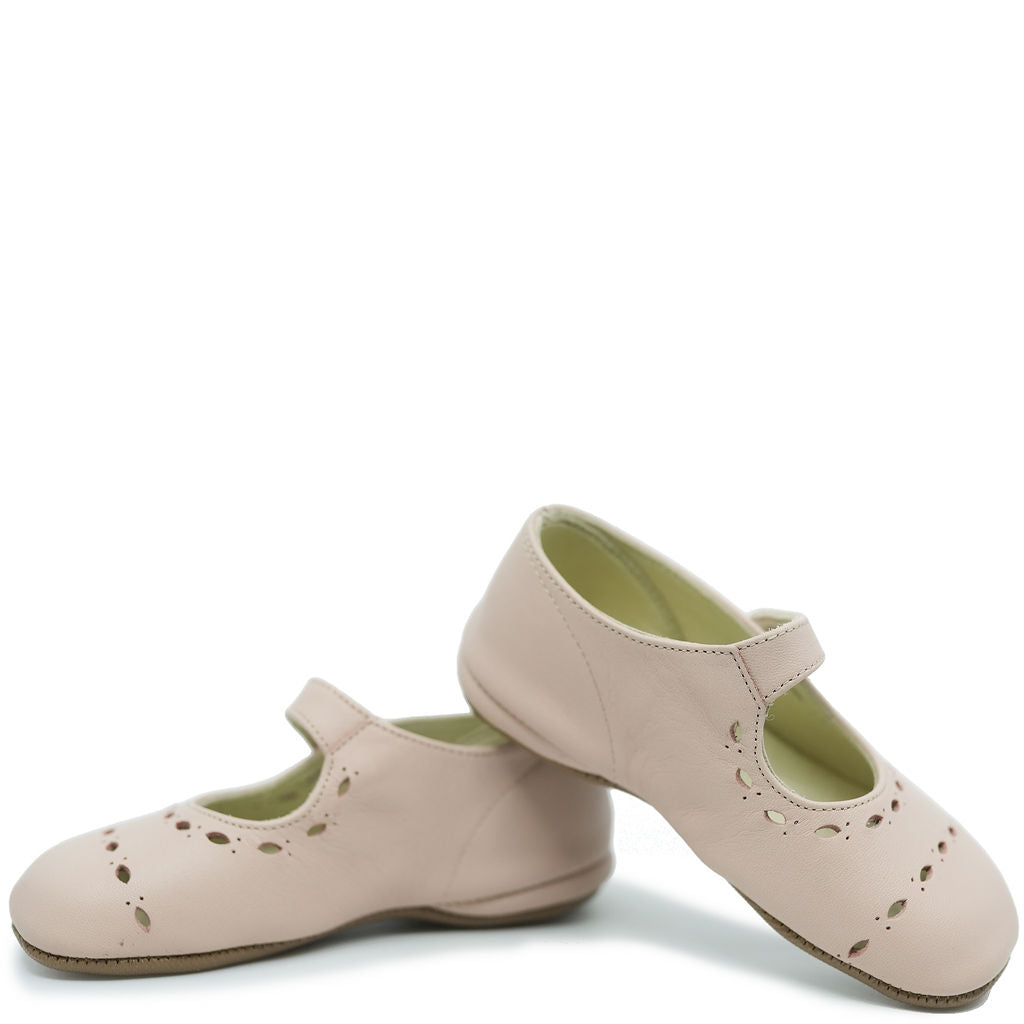 Pepe Pink Cutout Mary Jane-Tassel Children Shoes