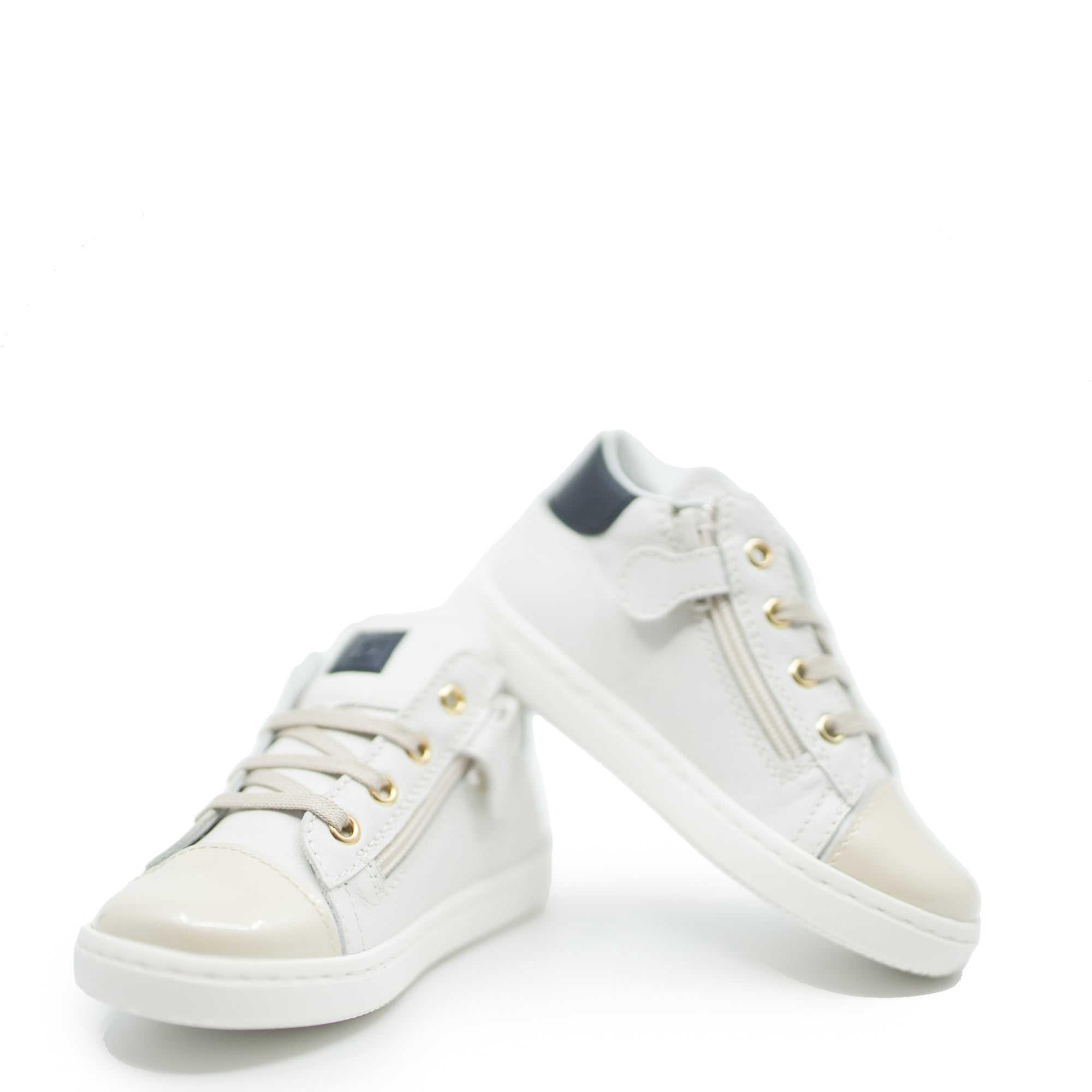 Beberlis Off White Leather Baby Sneaker-Tassel Children Shoes