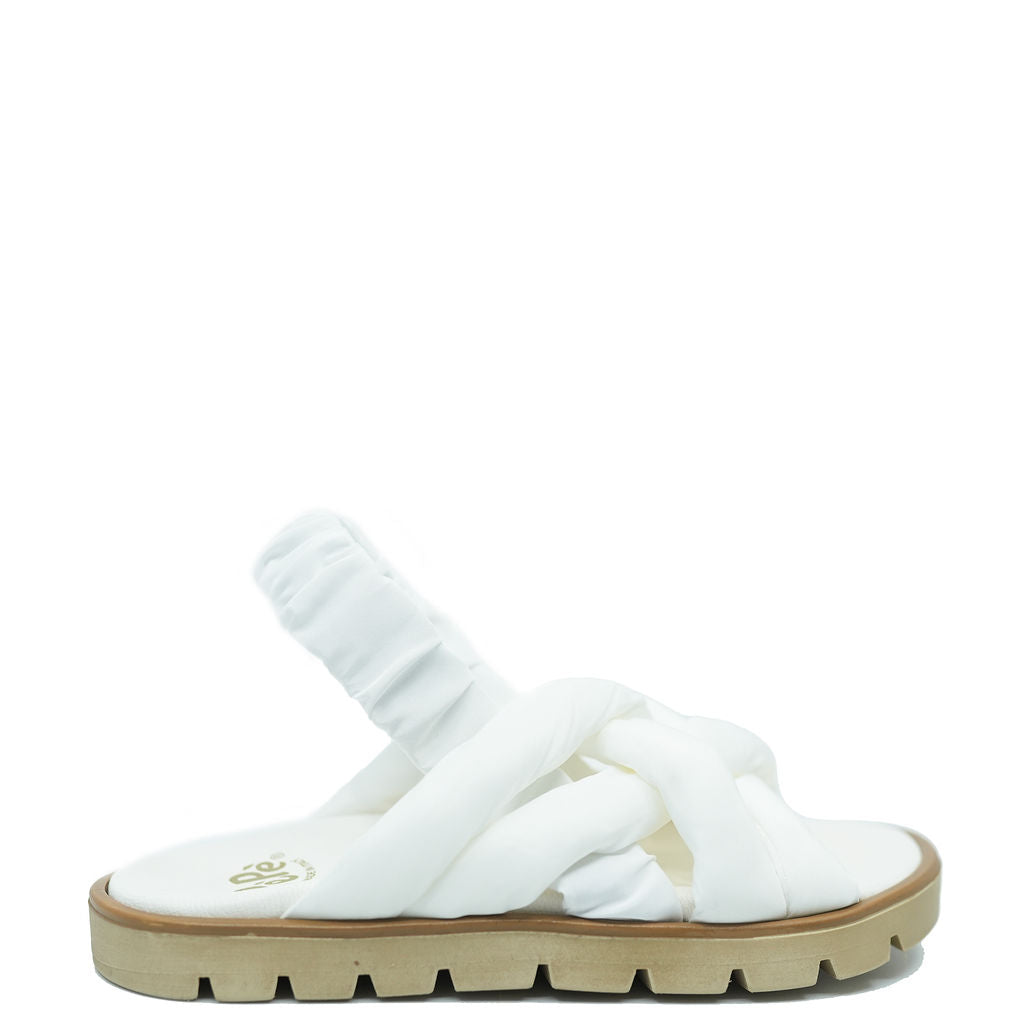 Pepe Ivory Nylon Sandal-Tassel Children Shoes