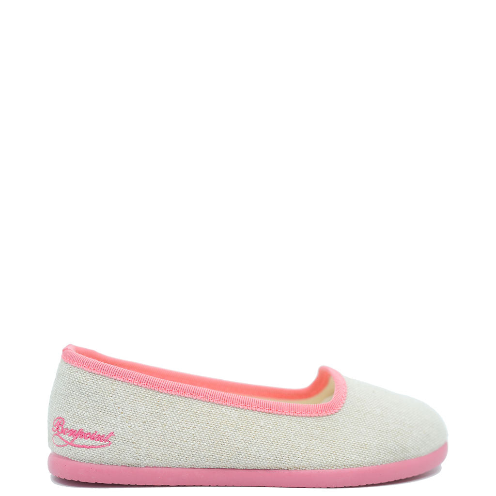 Bonpoint Logo Rose Camella Slipper-Tassel Children Shoes