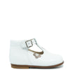 Beberlis White Patent Flower T Strap Baby Shoe-Tassel Children Shoes