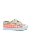 Pepe Beige and Neon Checkered Sneaker-Tassel Children Shoes