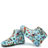 Pepe Turquoise Birds Zipper Bootie-Tassel Children Shoes