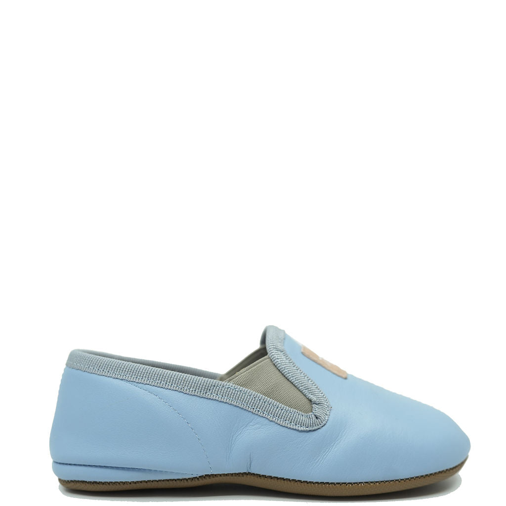Pepe Sky Blue Tassel Logo Slip On Shoe-Tassel Children Shoes