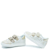 Beberlis White and Gold Heart Baby Sneaker-Tassel Children Shoes