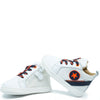 Acebos White and Blue Baby Sneaker-Tassel Children Shoes