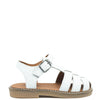 Atlanta Mocassin White Braided Gladiator Sandal-Tassel Children Shoes