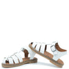 Atlanta Mocassin White Braided Gladiator Sandal-Tassel Children Shoes