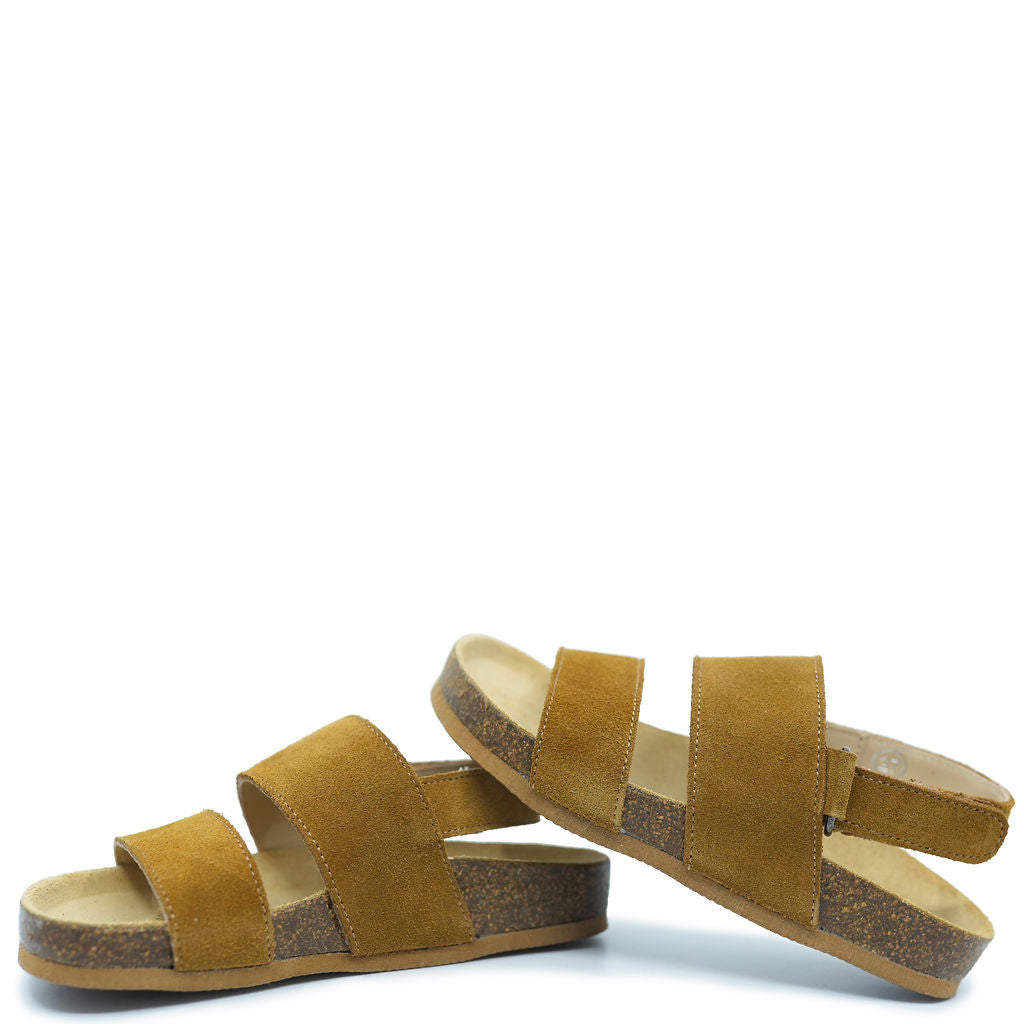 Bonpoint Ocre Sandal-Tassel Children Shoes