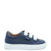 Atlanta Mocassin Navy Grain Triple Velcro Sneaker-Tassel Children Shoes