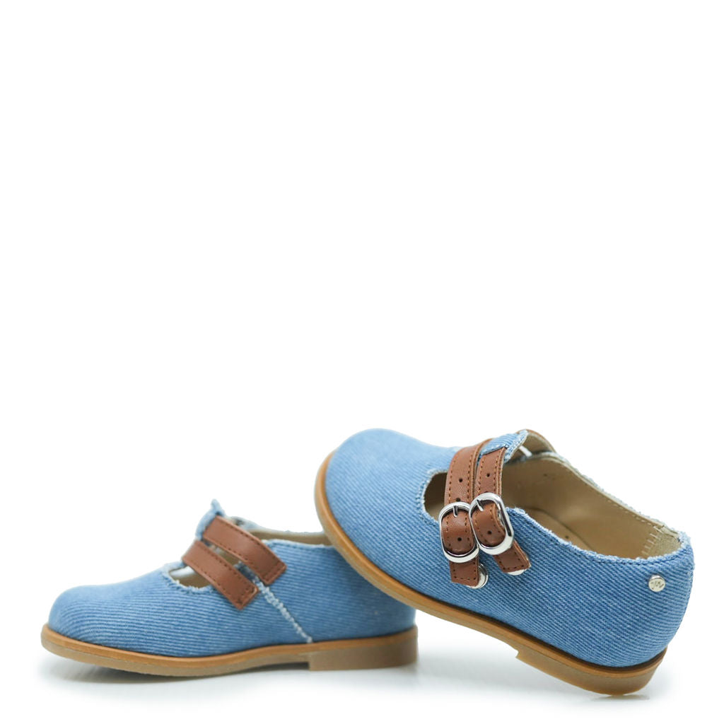 Manuela Jean and Camel Vintage Mary Jane-Tassel Children Shoes