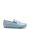 Manuela Sky Blue Patent Smoking Loafer-Tassel Children Shoes