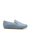 Manuela Pale Blue Pebbled Smoking Loafer-Tassel Children Shoes