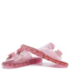 Mini Melissa Pink Speckled Jelly Slide-Tassel Children Shoes