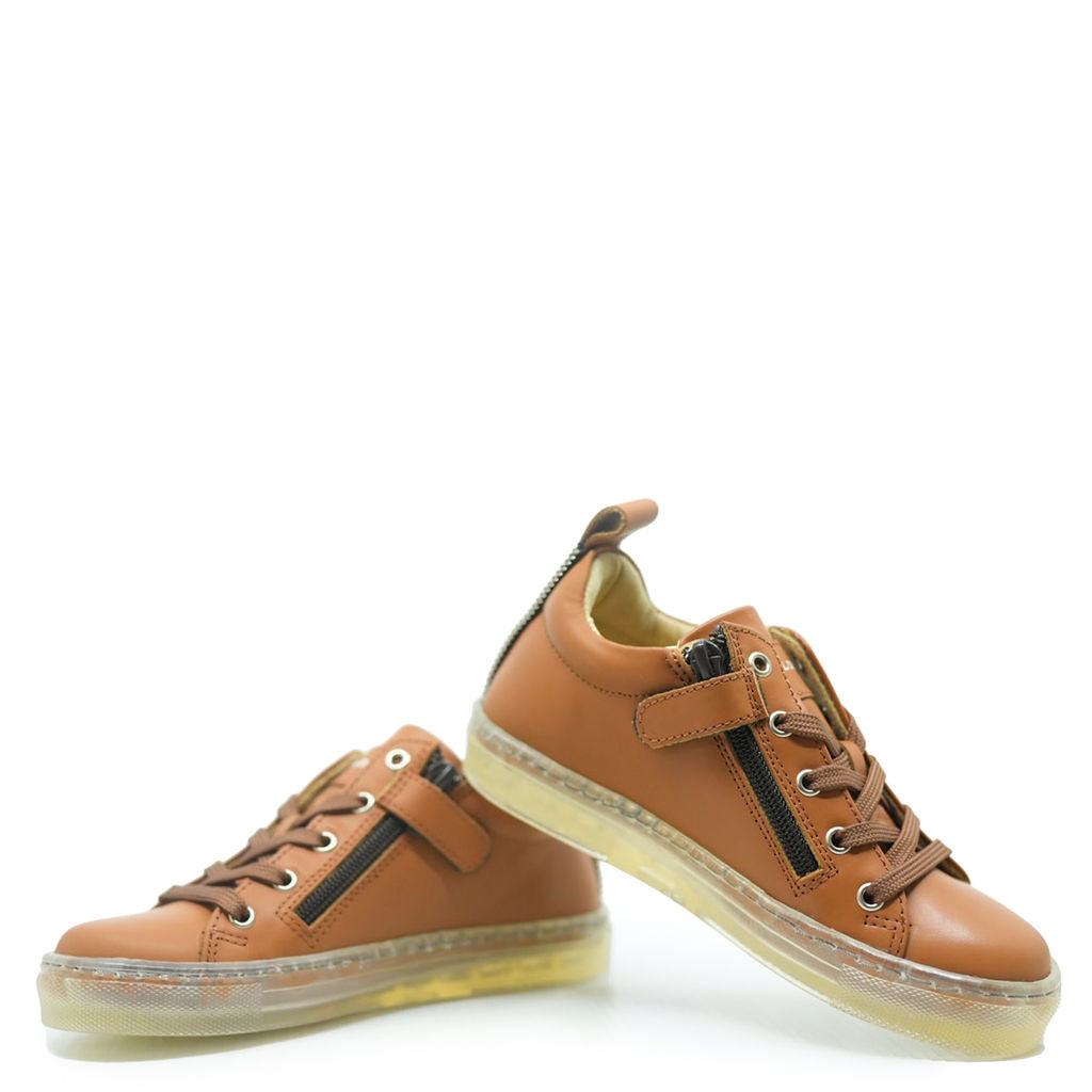 Blublonc Luggage Clear Rubber Sole Sneaker-Tassel Children Shoes