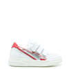 Blublonc White and Red Lightning Sneaker-Tassel Children Shoes