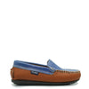 Atlanta Mocassin Denim and Camel Loafer-Tassel Children Shoes