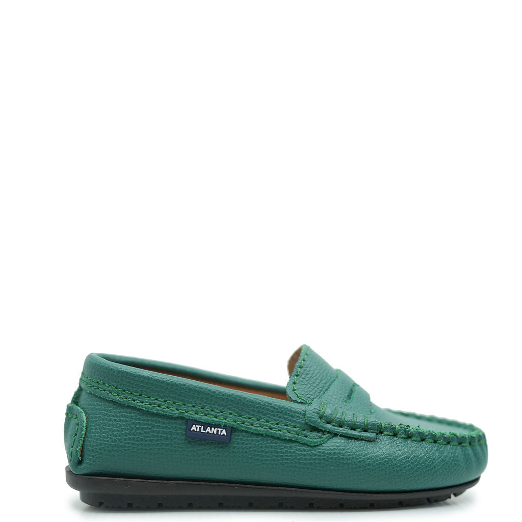 Atlanta Mocassin Sage Grain Penny Loafer - Tassel Children Shoes Atlanta Mocassin Sage Grain Penny Loafer - Tassel Children Shoes
