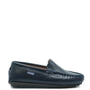 Atlanta Mocassin Navy Stamped Loafer-Tassel Children Shoes