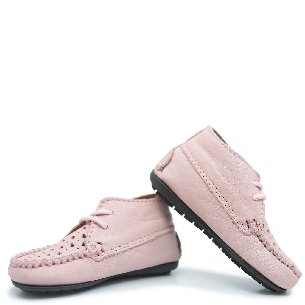 Atlanta Mocassin Pink Heart Baby Bootie-Tassel Children Shoes