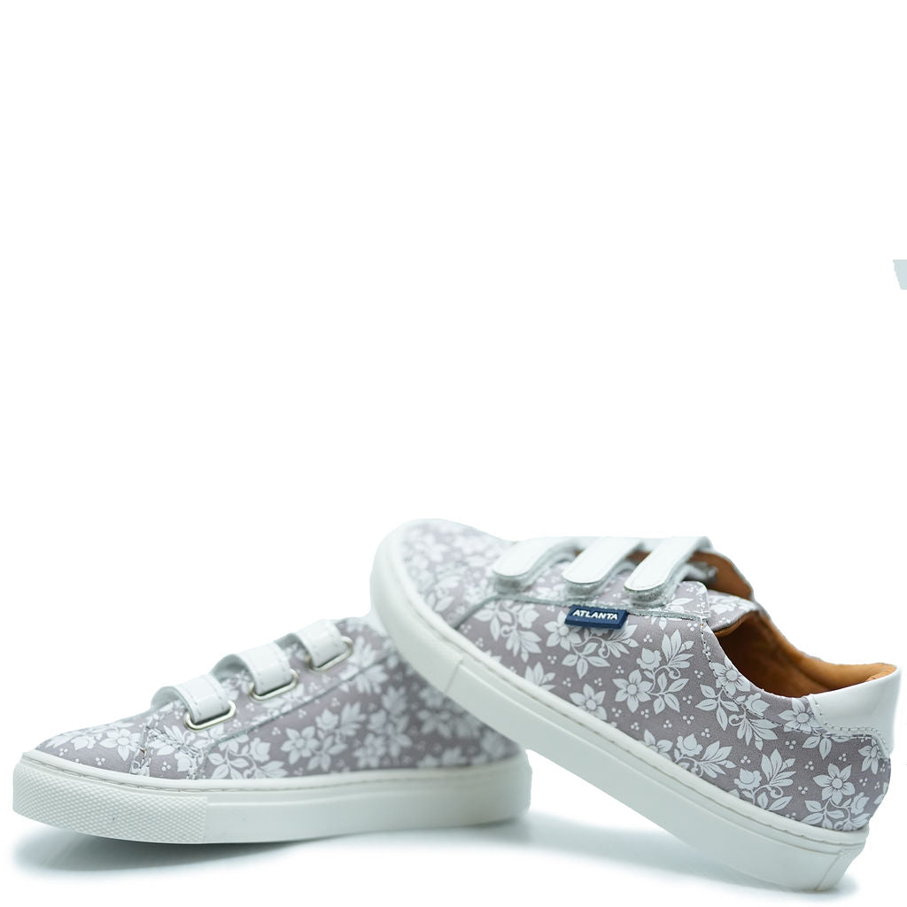 Atlanta Mocassin Gray Hawaiian Velcro Sneaker-Tassel Children Shoes