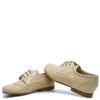 Beberlis Beige Patent Wingtip Oxford-Tassel Children Shoes