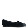 Beberlis Navy Velvet Metallic Captoe Flat-Tassel Children Shoes