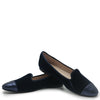 Beberlis Navy Velvet Metallic Captoe Flat-Tassel Children Shoes