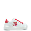Hugo Boss White and Red Heart Sneaker-Tassel Children Shoes