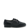 LMDI Black and Gray Wool Wingtip Lace up Shoe-Tassel Children Shoes