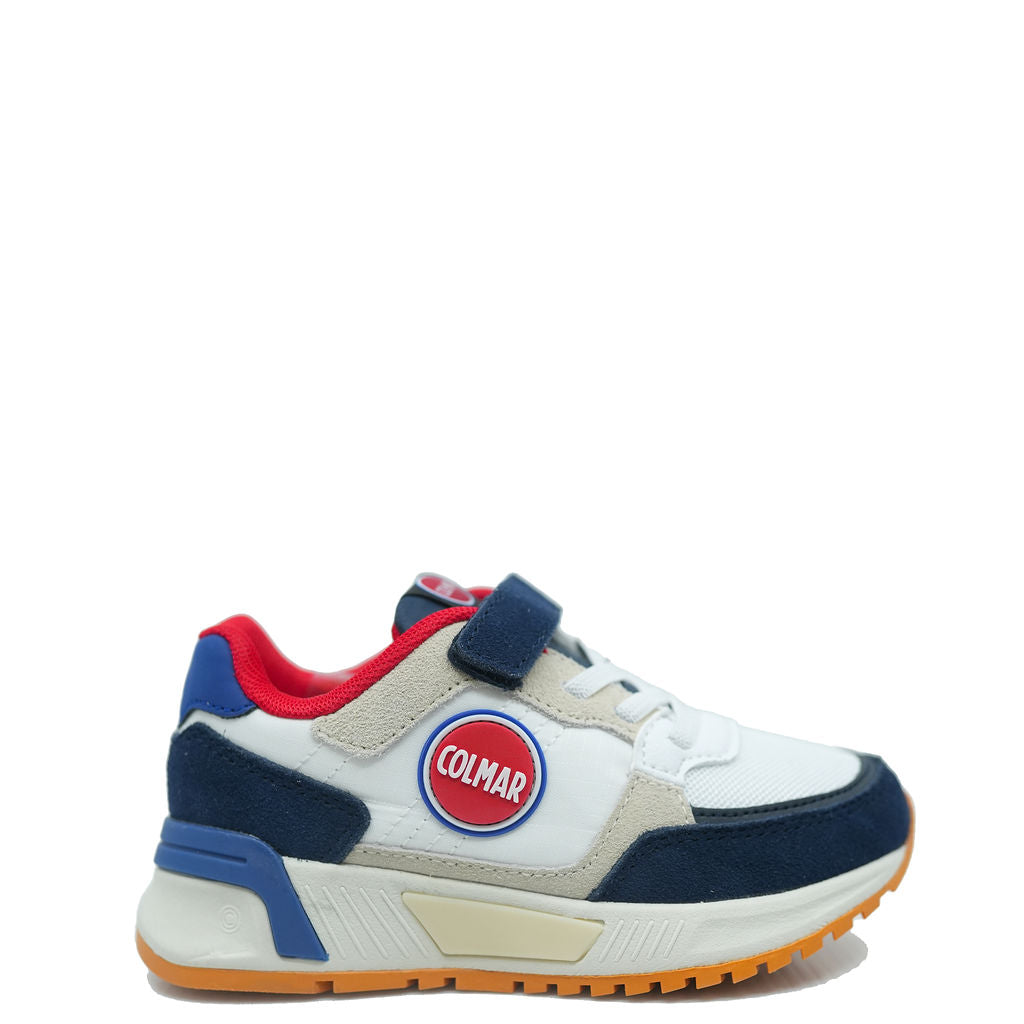 Colmar Navy and White Velcro Sneaker-Tassel Children Shoes