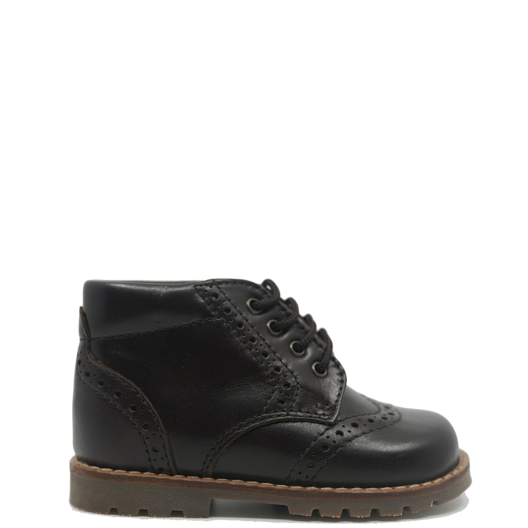 old Beberlis Brown Wingtip Chunky Baby Bootie-Tassel Children Shoes